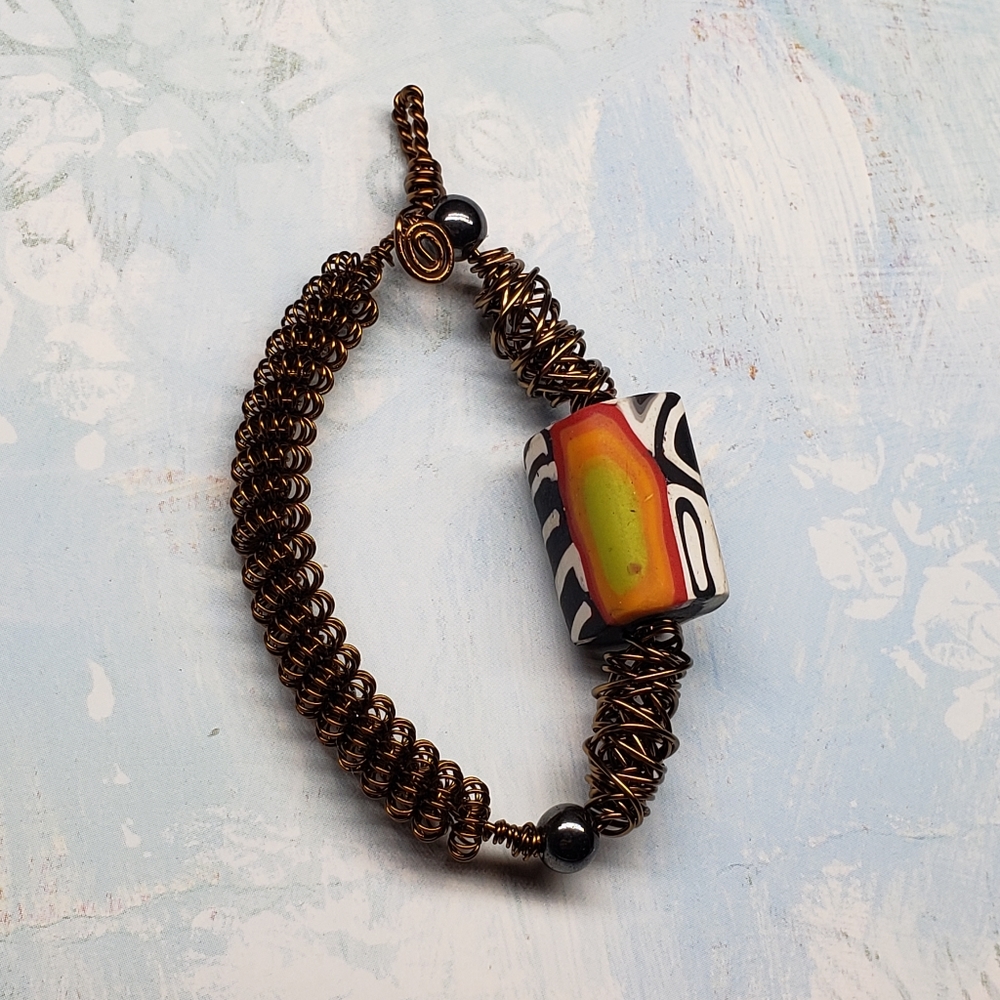 Wire wrapped pendant - Picture 2 of 6